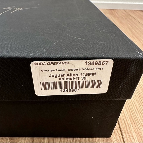 NWT Giuseppi Zanotti Alien Crystal-Detailed Leopard Sandals - Picture 5 of 15